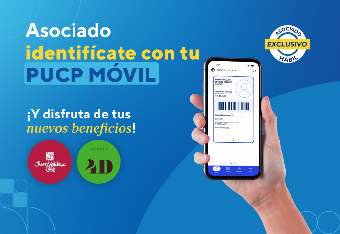 ¡Identifícate como Asociado con PUCP Móvil!